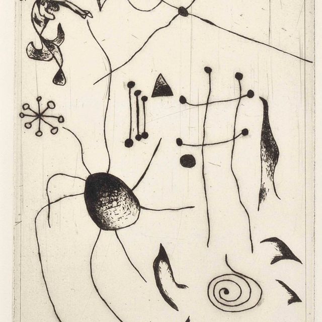 Joan Miró — Черный цвет и румяна : одна тарелка