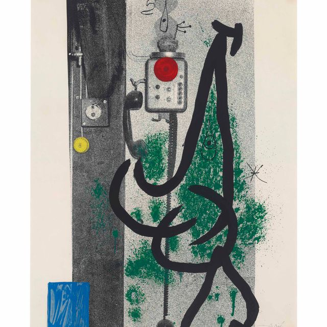 Joan Miró — Мадемуазель у телефона