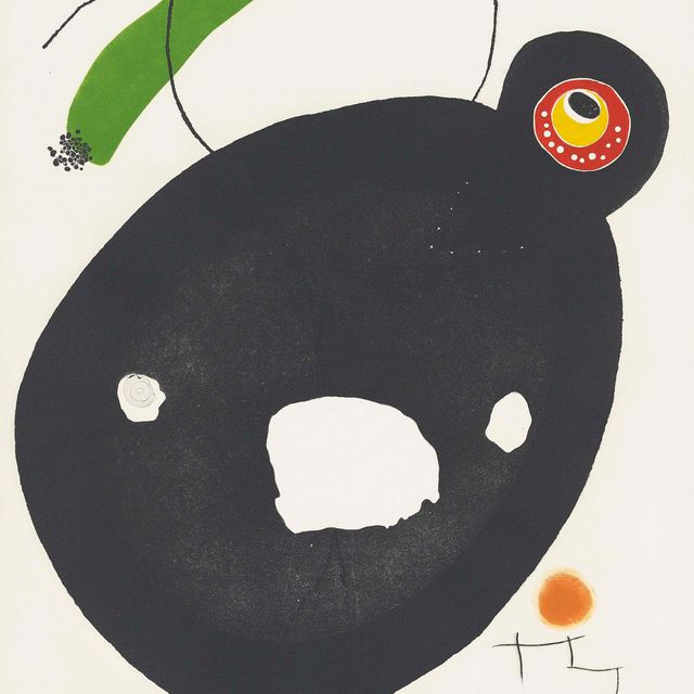 Joan Miró — Одна тарелка, от: Quatre colors aparien el món (D. 823)