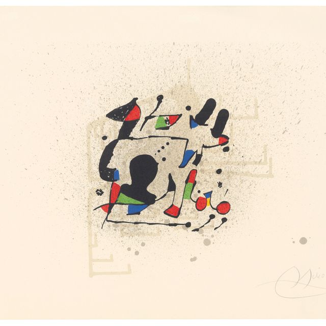 Joan Miró — Пригласительный билет на предварительный просмотр выставки "Жоан Миро. Пинтура", Сан-Льотья, Пальма-де-Майорка