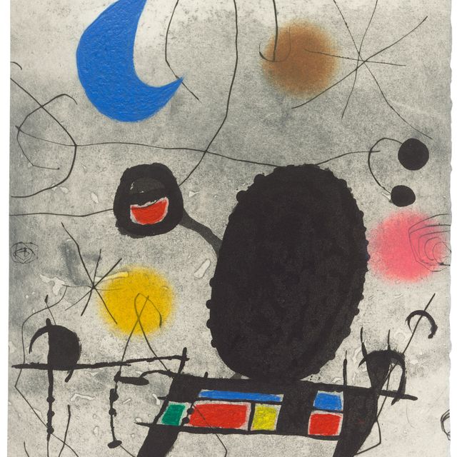Joan Miró — Одна тарелка от: L'Oiseau Solaire, L'Oiseau Lunaire, Étincelles