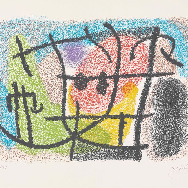 Joan Miró — Две таблички из: Cartones (M. 452 и 453; ср. C. books 103)