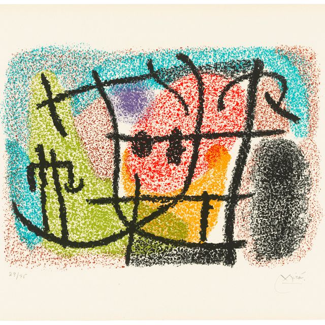 Joan Miró — Одна тарелка, из: Картонных коробок