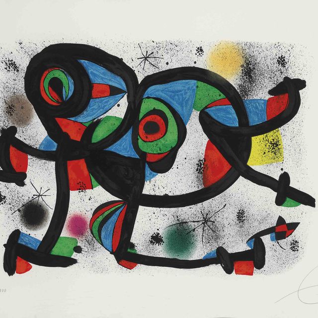 Joan Miró — "Тройной ужин I" из "Аллегро Виваче" (M. 1235)