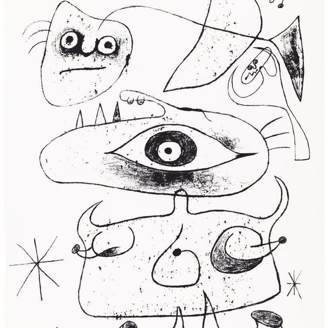 Joan Miró — Barcelona IX, из серии "Барселона" (серия 14)