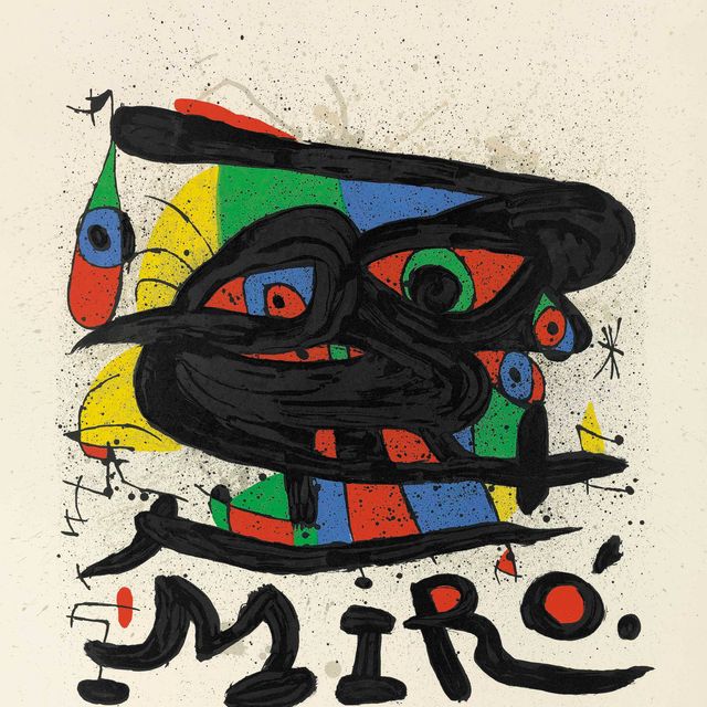 Joan Miró — Две тарелки из картона (Мурло 452 и 453; ср. С. книги 103)