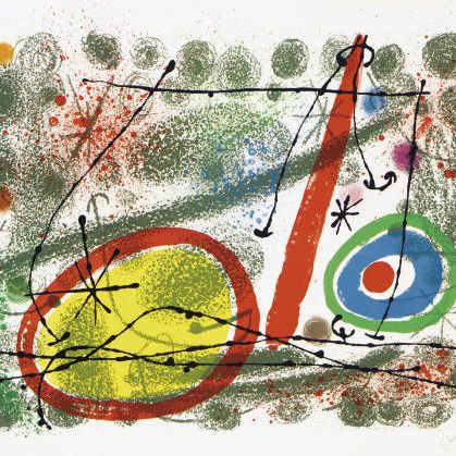 Joan Miró — Картонные коробки: Одна пластина (M. 453; см. C. books 103)
