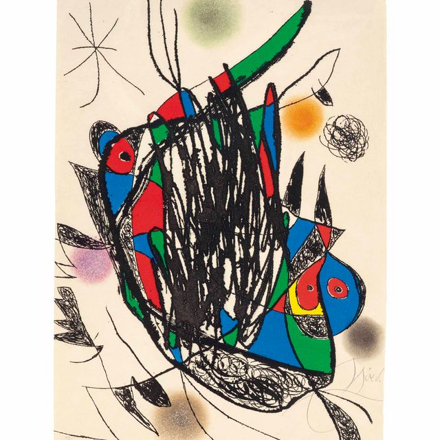 Joan Miró — Двенадцатая фотография из "Египетского отрывка" (Дюпен, 1193; см. книги Крамера, 257)
