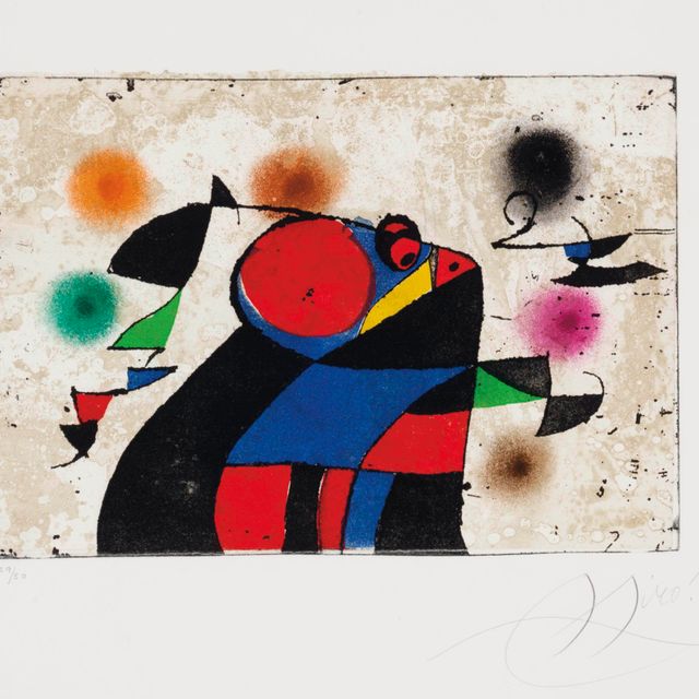 Joan Miró — Гауди XI, из серии работ Гауди (датирован 1070 годом)