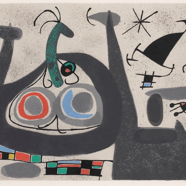 Joan Miró — Без названия, из "Лазаря с золотыми перьями"