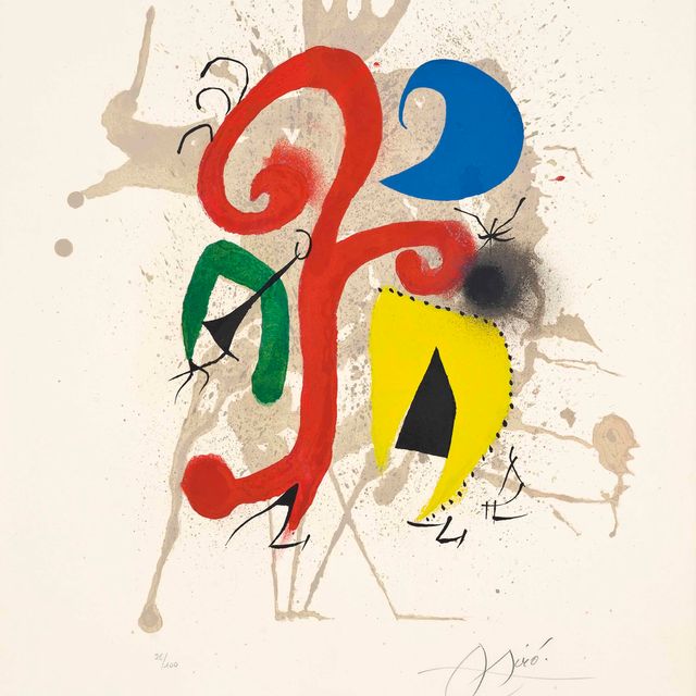 Joan Miró — Сад в лунном свете (Дань уважения Терриаду) (Мурло, 896; см. книги Крамера, 168)