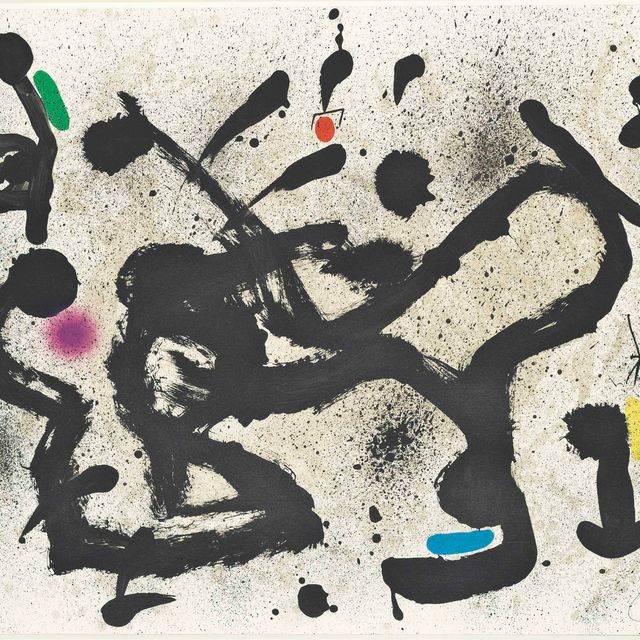 Joan Miró — Дом Джоан Пратс: Одна тарелка (Мурло, 1033; см. Cramer books, 208)