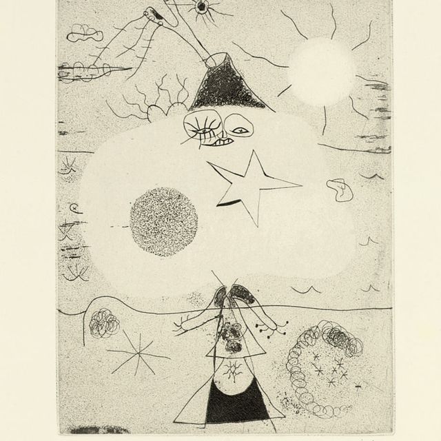 Joan Miró — Женщина и вулкан (D. 28)