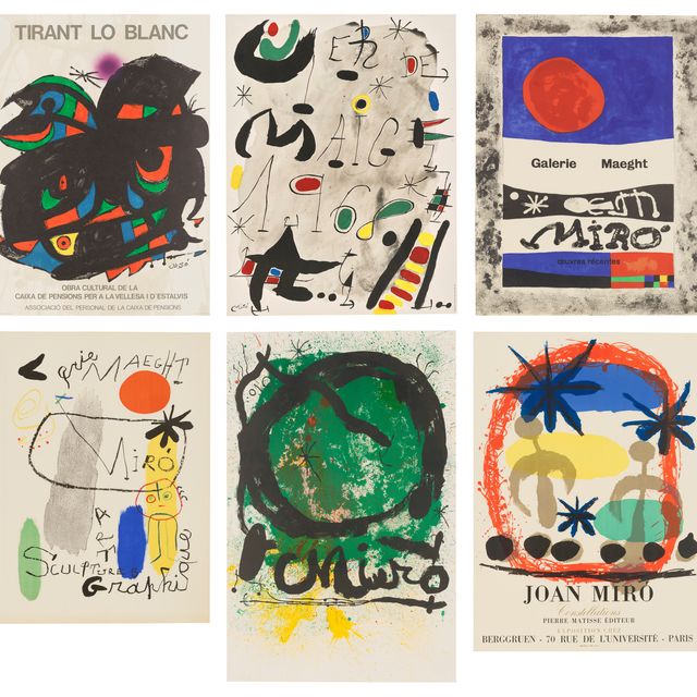 Joan Miró — Коллекция из пятнадцати выставочных плакатов