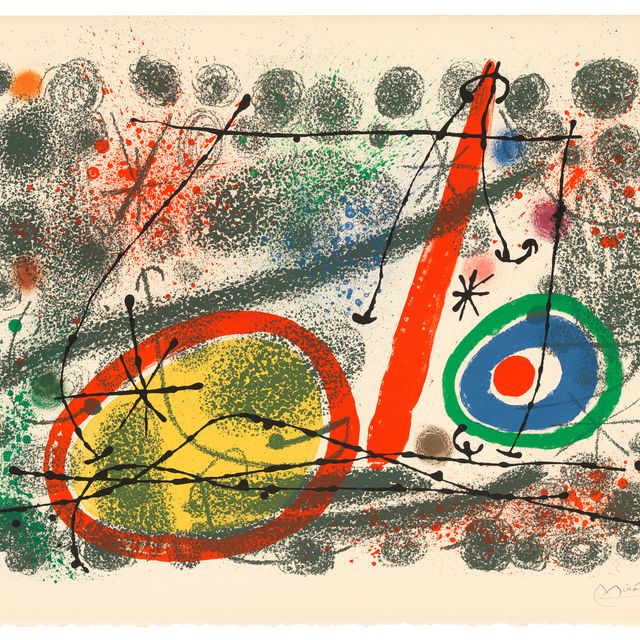 Joan Miró — Одна тарелка, из: Картонных коробок
