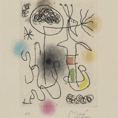 Joan Miró — Миди-ле-трефель блан (артикул 455; смотрите книги Крамера 119)