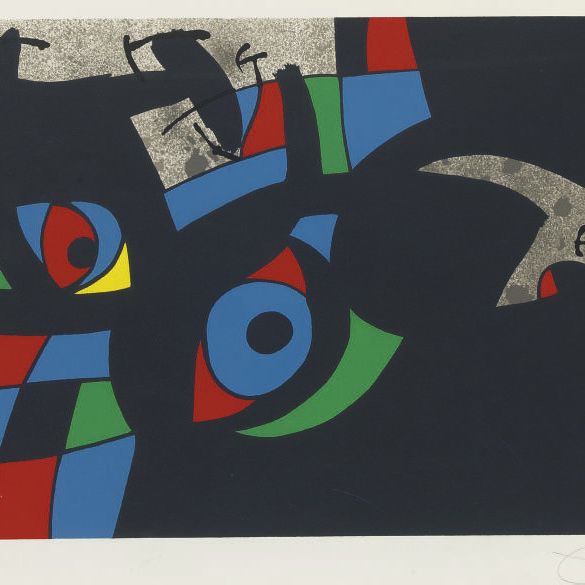 Joan Miró — Лазарь с золотыми перьями: одна тарелка (М. 803; см. С. книги 148)