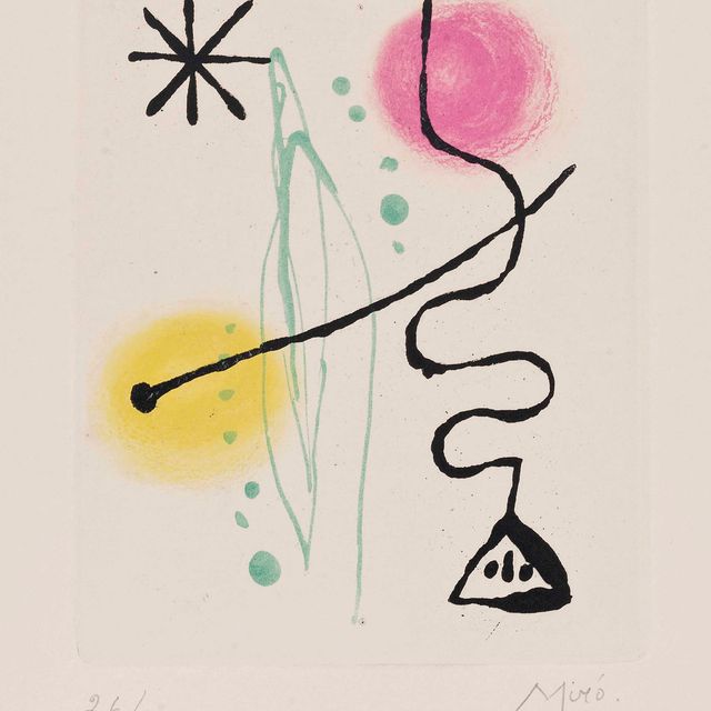 Joan Miró — Сюита "Ла Баг д'Аврор": Двенадцатая тарелка