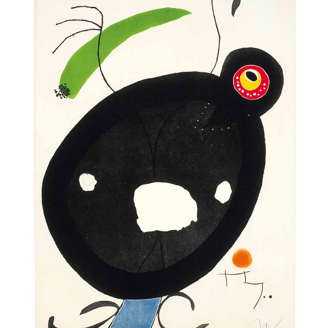 Joan Miró — Набор из четырех цветов: одна тарелка (артикул 823; см. C. books 213)