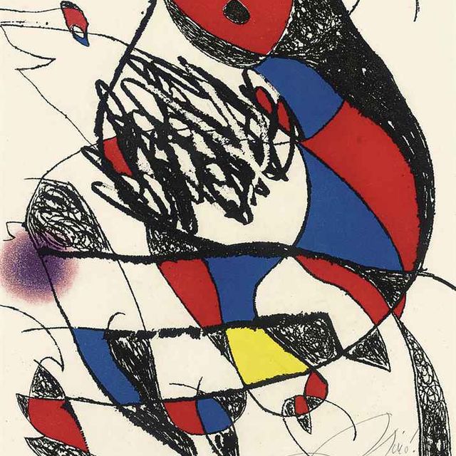 Joan Miró — Одна табличка из Египетского пассажа (Дюпен, 1192; см. С. книги 257)