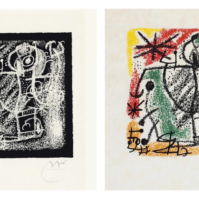 Joan Miró — "Тайны земли" : две таблички (M. 574-575; см. C. Books 123)
