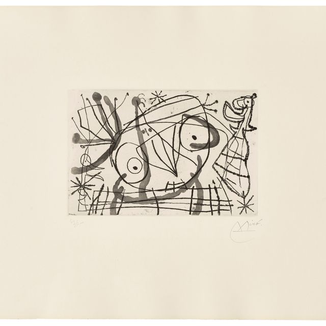 Joan Miró — Один отпечаток, от: Fissures