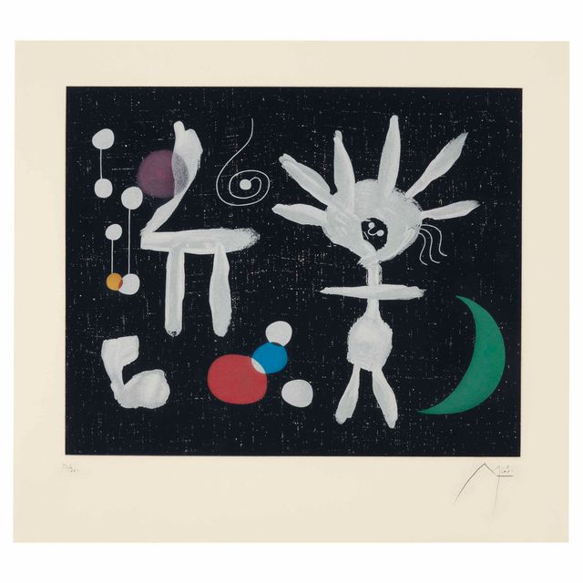 Joan Miró — Утренняя роза в лунном свете