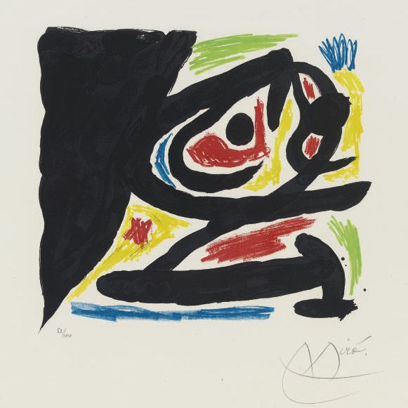 Joan Miró — Современные мастера гравюры : одна пластина (M. 682; см. C. books 132)