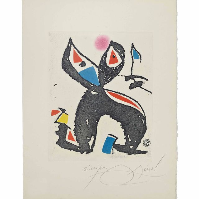 Joan Miró — Одна тарелка, от: Le Marteau sans Maître (Дюпен IV, 953; см. Cramer Books, 216)