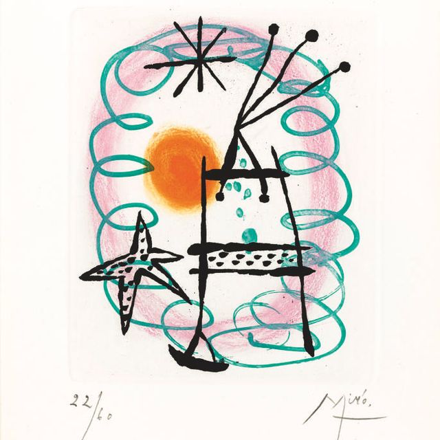 Joan Miró — Сюита "Аврорская битва" : одна тарелка (д. 135; см. С. 45)