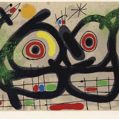 Joan Miró — Лазарь с золотыми перьями : одна тарелка (M. 515)