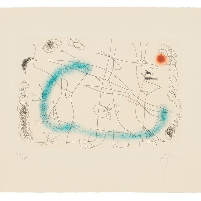 Joan Miró — Стриптиз в синем