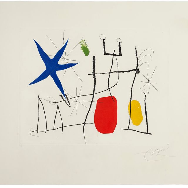 Joan Miró — Одна тарелка, от: Càntic del Sol