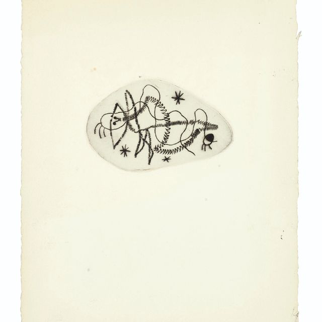 Joan Miró — "Ле Дезесперанто", из "Античного тома" III : четырнадцать пластинок.