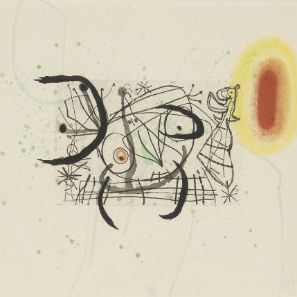 Joan Miró — Трещины : Одна пластина (D. 475; см. C. books 130)