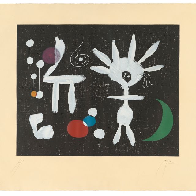 Joan Miró — Утренняя роза в лунном свете