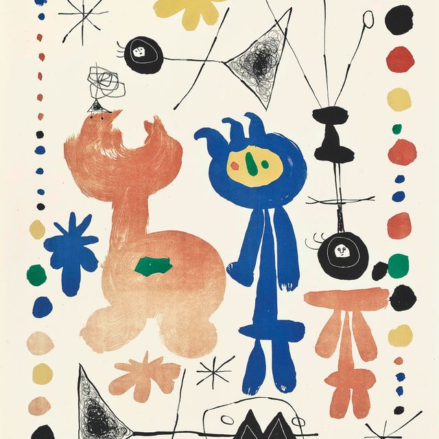 Joan Miró — Миро, фигура и птица (Мурло 68)