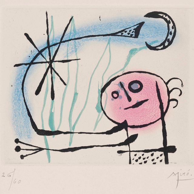 Joan Miró — Сюита "Ла Баг д'Аврор": Седьмая тарелка