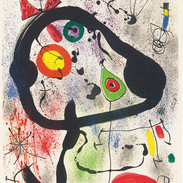 Joan Miró — Путешественники : три тарелки (M. 661, 663, 665)