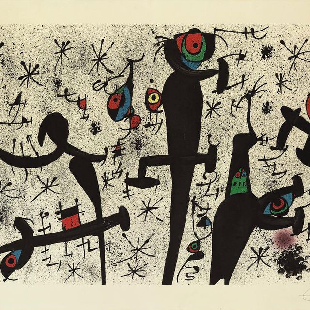 Joan Miró — Одна тарелка от: Homenatge à Joan Prats (M. 731; C. books 153)
