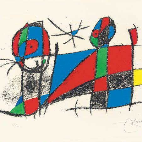 Joan Miró — Литография Жоана Миро II : одна пластина (M. 1042; см. C. books 198)
