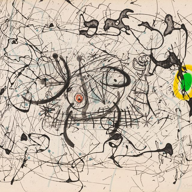 Joan Miró — Одна пластина, из-за: трещин