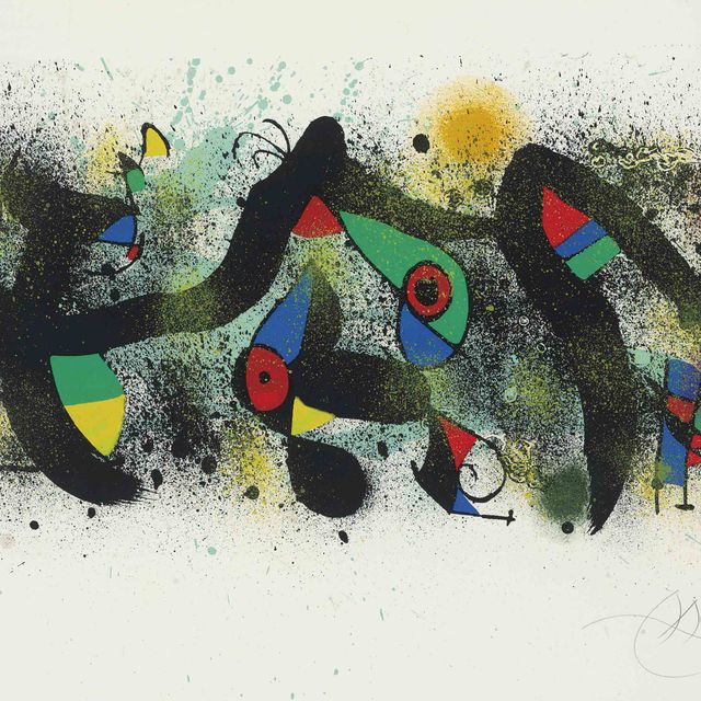 Joan Miró — Картины Миро и Артигаса : одна пластина (M. 926; см. C. books 183)
