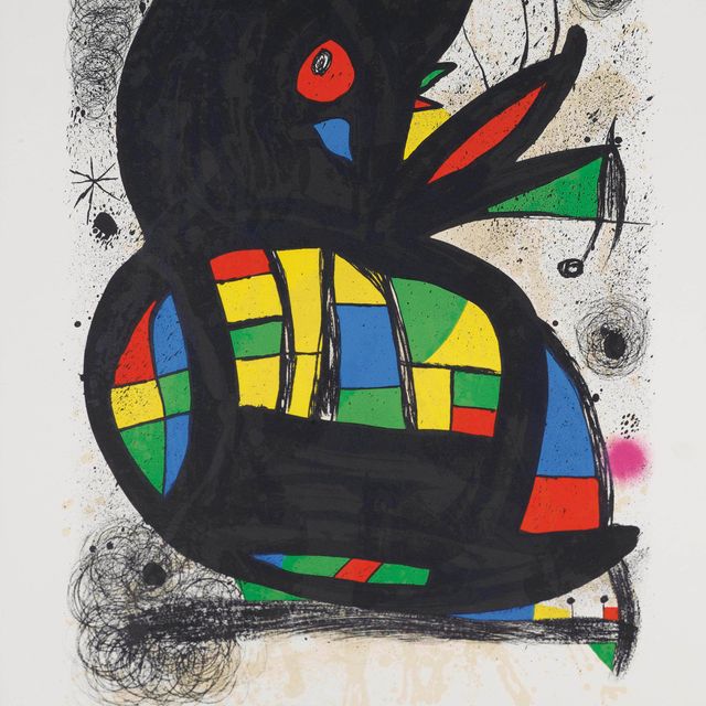 Joan Miró — Афиша выставки "Миро", Фонд Мэхта (1190 год)