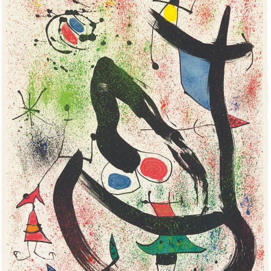 Joan Miró — Путешественники : три тарелки (M. 662, 664, 666)