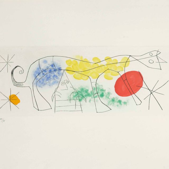 Joan Miró — Три иллюстрации из "Поэм и шансонов" (Дюпен II, 522-524)