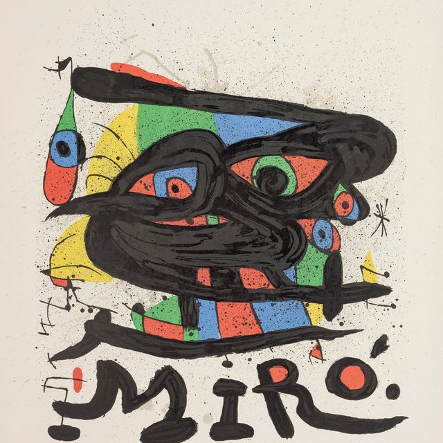 Joan Miró — Плакат со скульптурами Миро