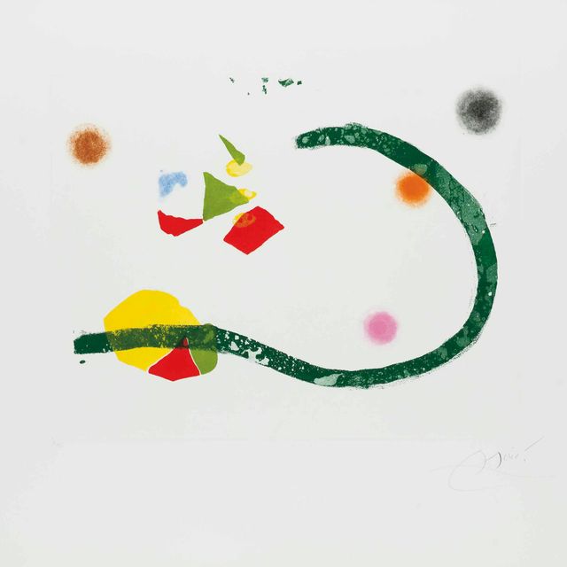 Joan Miró — Кантик-дель-Соль: Одна тарелка (Дюпен 862; смотрите книги Крамера 196)