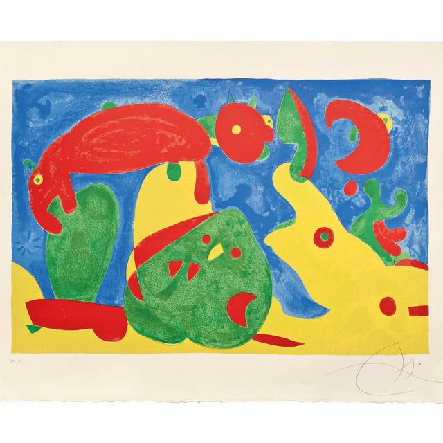 Joan Miró — Одна тарелка, от: Ubu roi