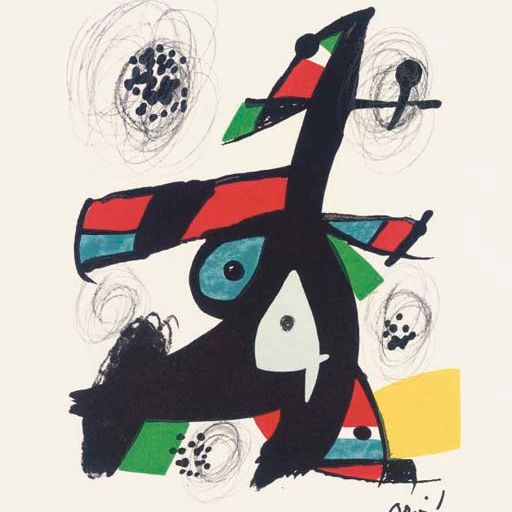 Joan Miró — "Мелодия смерти" (М. 1212-1225; ср. с. книги 248)